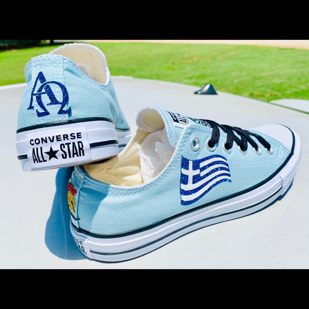 Converse Greek Chucks Custom Shoes Ladies